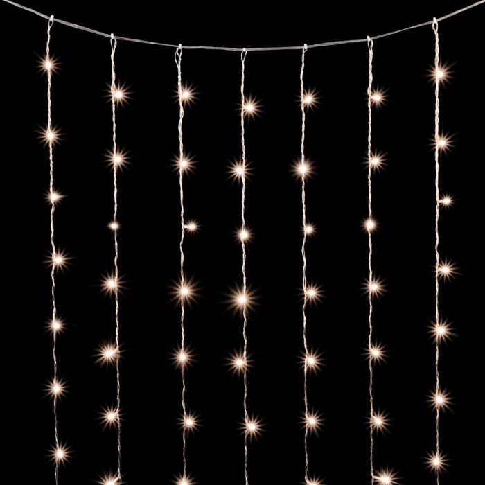 Garland, 3 x 2m, Yellow, 220V, 600 LEDs, transparent wire, IP20 01-220_BL