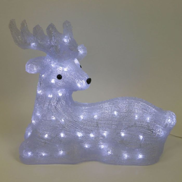 LED Reindeer 45cm White 24V, 80 LED, IP54 14-084_BL