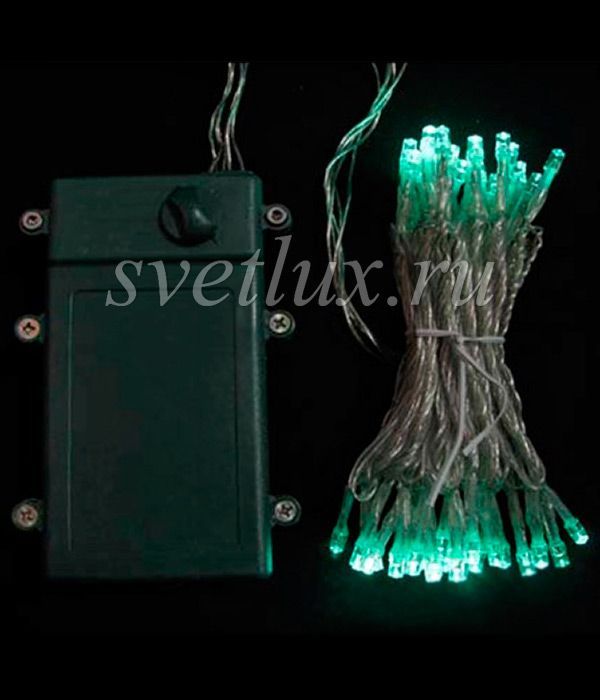 Garland with Cap 10m Warm White with Warm White LEDs, 220V, 100 LED, Transparent Wire Silicone, IP65 05-250_BL