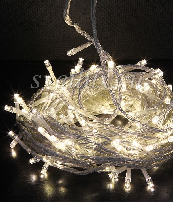 Set of 3 Champagne Strings 20m each with Controller, 600 LEDs, Transparent Silicone Wire, IP65 03-046_BL