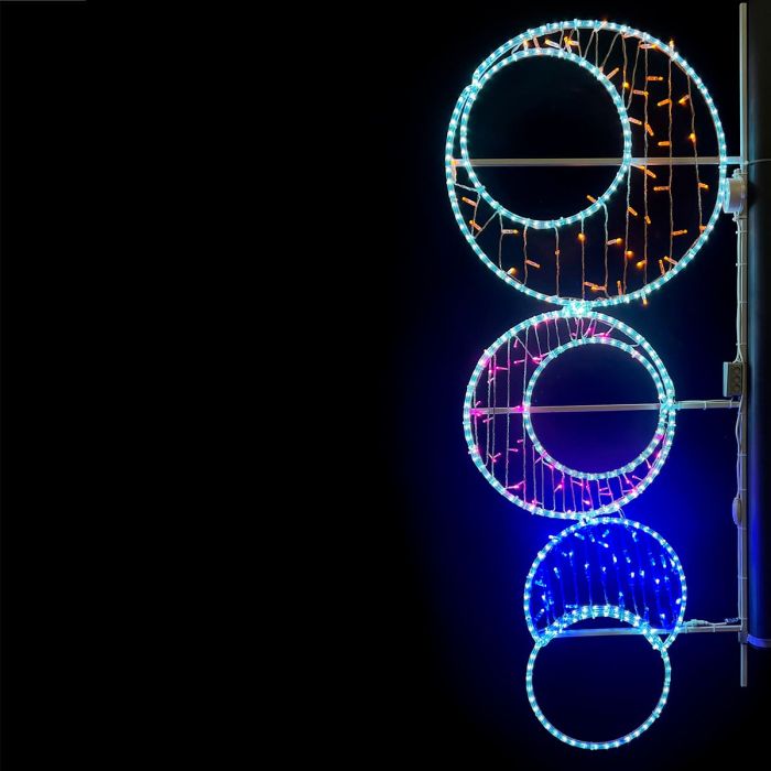 LED Console Circle 80 x 180cm, Multicolored, 220V 13-408_BL