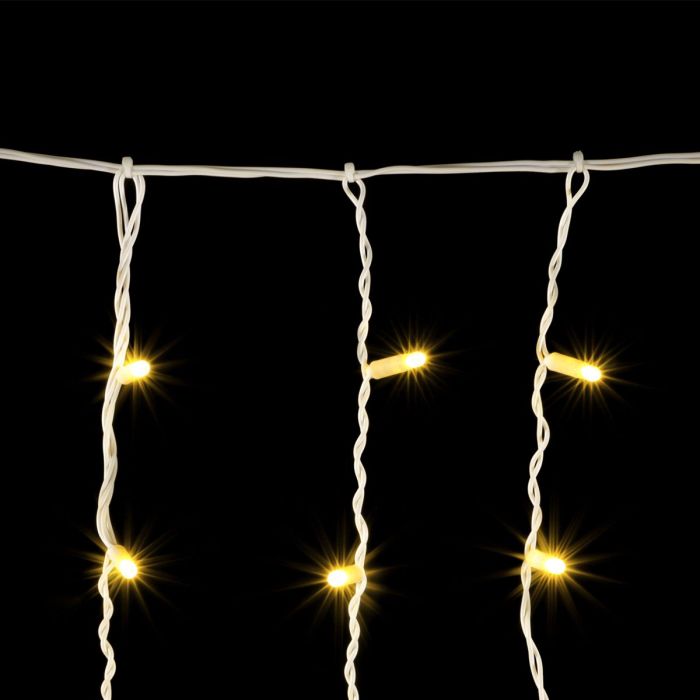 Garland LTC "Bahroma with Cap" 3.2 x 0.9m Champagne, 180 LEDs, White PVC Wire, IP65 02-263_BL