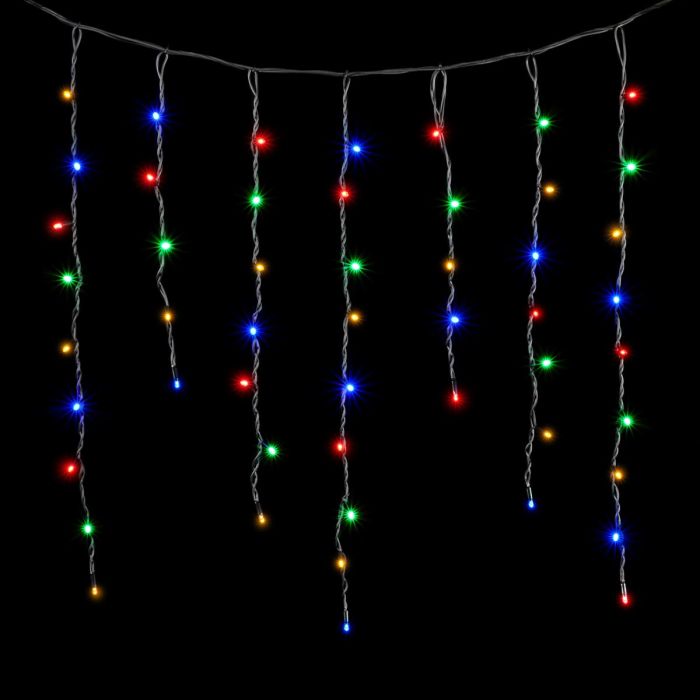 Garland Canopy 2 x 2m Yellow with Warm White LEDs, 220V, 400 LED, Transparent Wire Silicone, IP54 01-181_BL