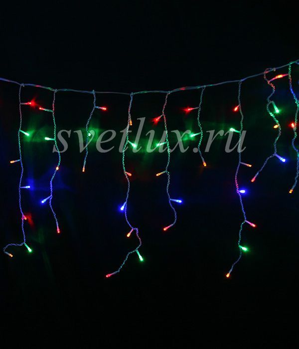 Garland "Bahroma" 3.1 x 0.5m Multicolored 220V, 150 LEDs, Transparent PVC Wire, IP54 02-047_BL